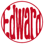Edward 個人印 左横書き 古印体
