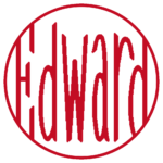 Edward 個人印 左横書き 流篆体