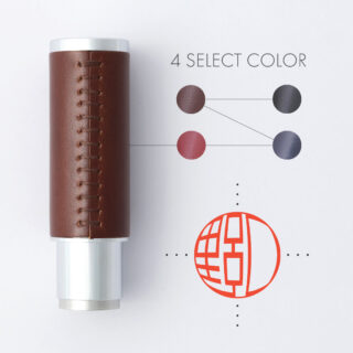 レンズ印グラフィー シャチハタネーム9 Vivo-Leather
