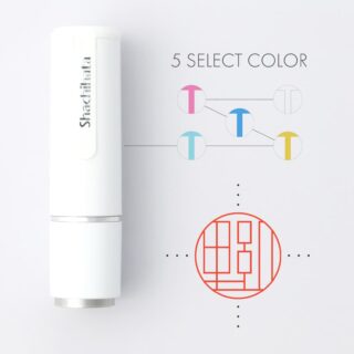ライン印グラフィー シャチハタ ネーム9ホワイトスタイル