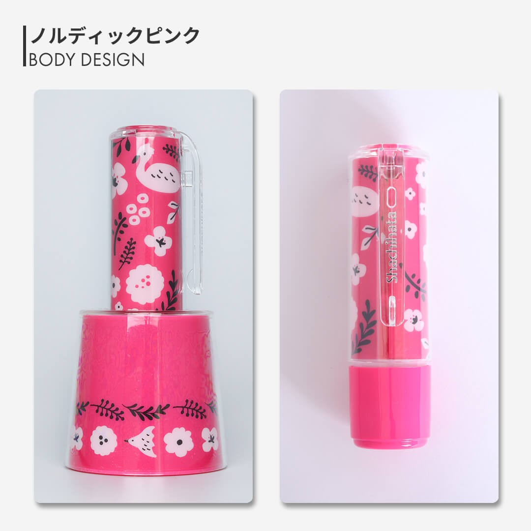 シャチハタネーム9 スタンドタイプ:ノルディックピンク